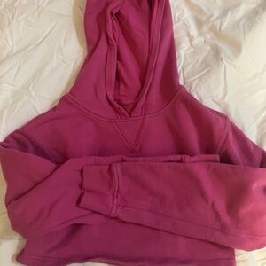Lululemon All Yours Cropped Hoodie Sweatshirt Sonic Pink